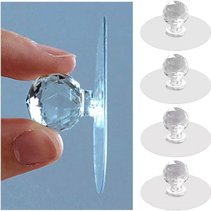 Transparent Crystal Door Knob for Door Cabinet Drawer