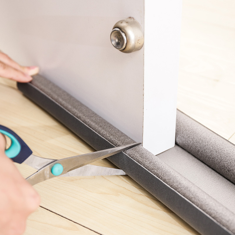 Soundproof door bottom sealing strip flexible dust proof window weather strip noise reduction strip