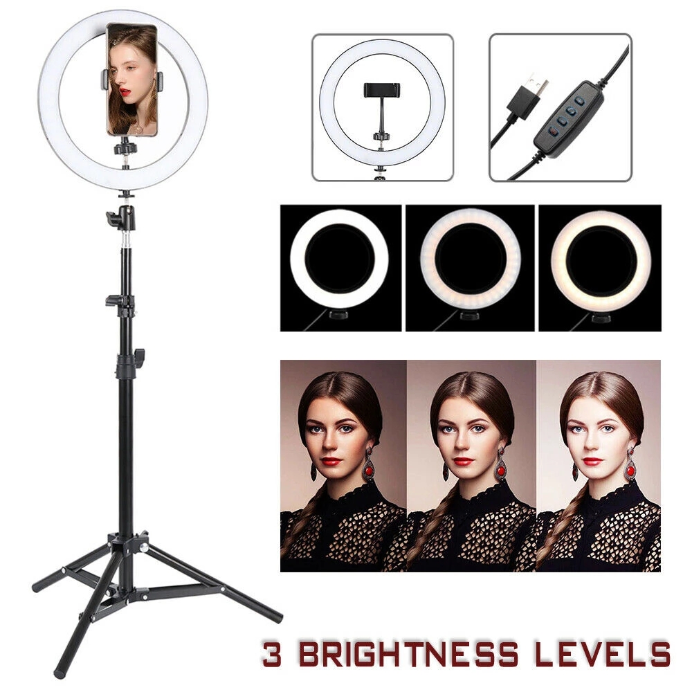 10 inch Led Ring light with 6'9" tripod
